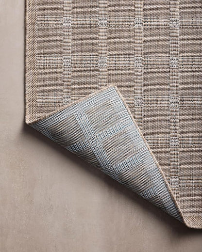 Loloi Amber Lewis Topanga Collection TOP-01 Natural/Bone 6'-7" x 9'-4" Indoor/Outdoor Area Rug