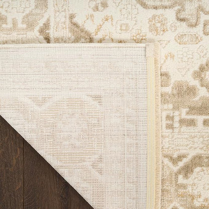 Nourison Home Pardis Ivory Beige 2' x 6' Area Rug - Easy Clean, Non Shedding, Bed Room, Living Room, Dining Room, Kitchen (6' Runner)