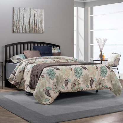 Hillsdale Furniture Carolina Headboard with Rails, Full/Queen, Black