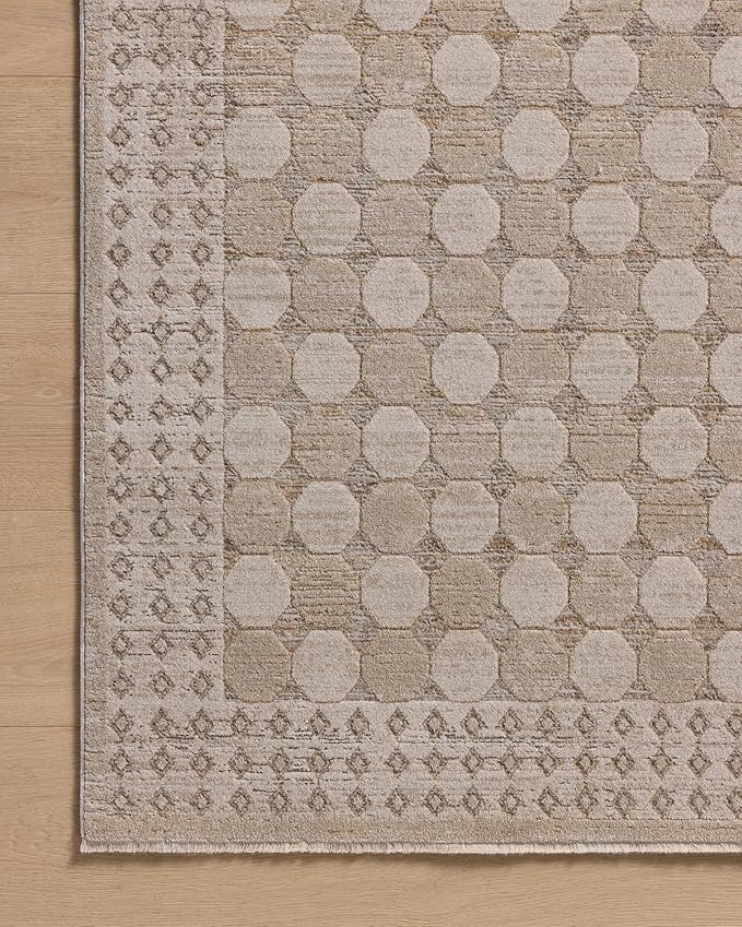 Loloi Amber Lewis Cali Collection CIL-01 Taupe/Natural 9'-6" x 13', .25" Pile Height, Area Rug