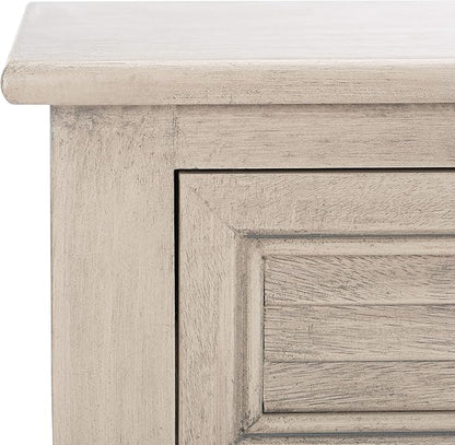 Safavieh Home Collection Tate Greige 2-Drawer Bottom Shelf Console Table
