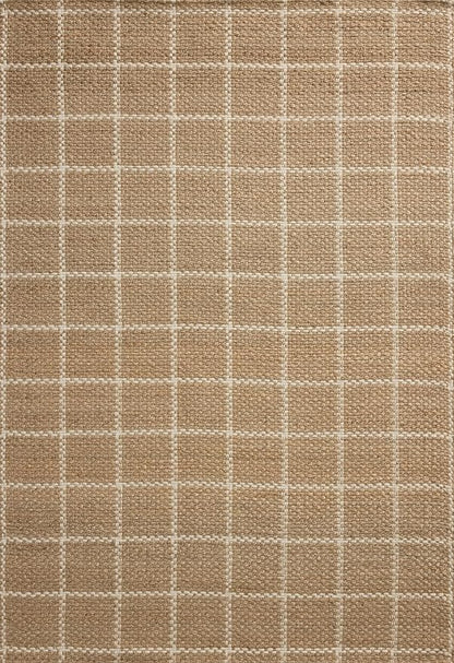 Loloi Chris Loves Julia Fletcher Collection FLE-01 Natural/Ivory 2'-3" x 3'-9", .37" Pile Height, Runner Rug