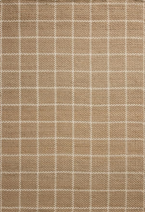 Loloi Chris Loves Julia Fletcher Collection FLE-01 Natural/Ivory 9'-3" x 13', .37" Pile Height, Area Rug