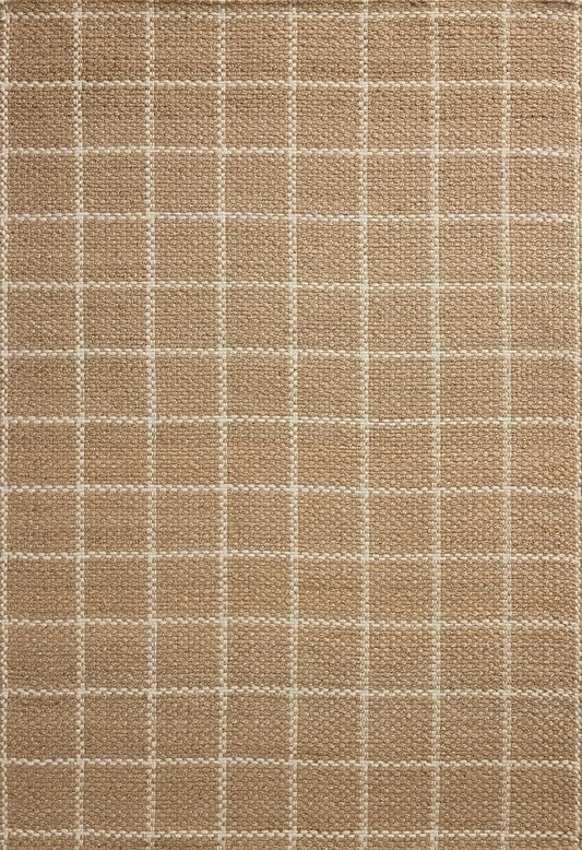 Loloi Chris Loves Julia Fletcher Collection FLE-01 Natural/Ivory 8'-6" x 11'-6", .37" Pile Height, Area Rug