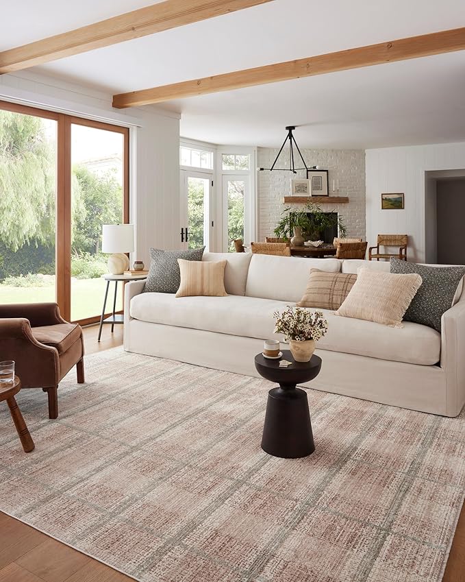 Loloi Angela Rose Ember Collection EMB-06 Clay/Mist 2'-3" x 3'-10" Accent Rug
