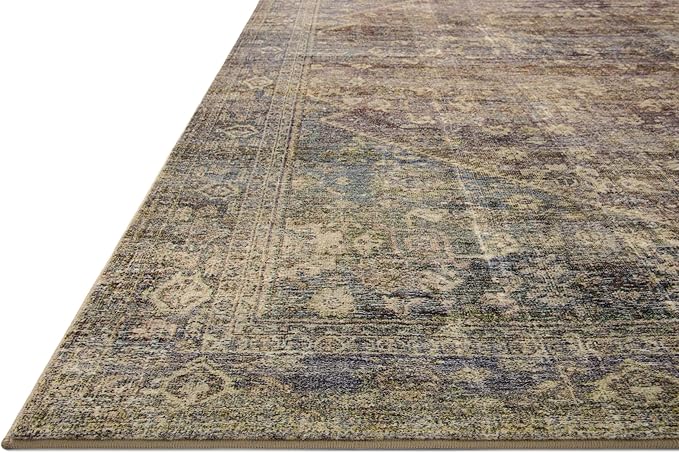 Loloi Amber Lewis Morgan Collection MOG-05 Spice/Lagoon 11'-6" x 14'-6" 38" Thick Area Rug feat. CloudPile Neutral, Room Décor, Vintage Inspired, Livingroom, Bedroom, Dining Area