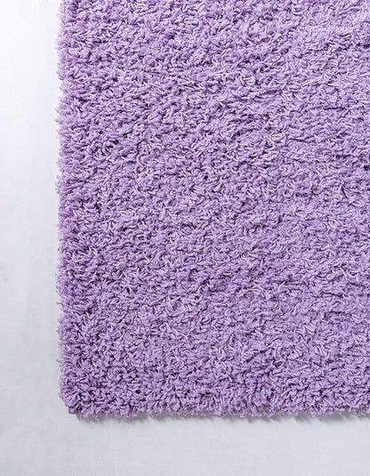 Unique Loom Solid Shag Collection Area Rug (8' x 11' Rectangle, Lilac)