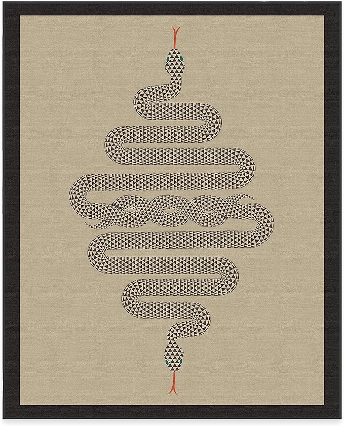 RUGGABLE x Jonathan Adler Machine Washable Modern Area Rug – Venom Neutral 8x10, Stain-Resistant, Non-Slip – Large Rugs for Living Room, Bedroom, Hallway, Entryway & Office–with Cushioned Pad