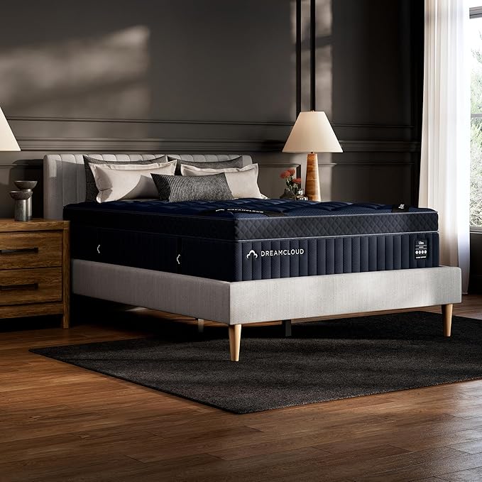 DreamCloud Ultra 15" Full Mattress - Luxury Hybrid Gel Memory Foam - 365 Night Trial - Fiberglass Free - Forever Warranty - Mattress in a Box - CertiPUR-US® Certified