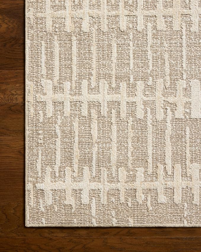 Loloi Amber Lewis Bexley Collection BEX-02 Taupe/Natural 2'-7" x 8'-0" Runner Rug Neutral, Textured, Living, Bedroom, Dining, Carpet