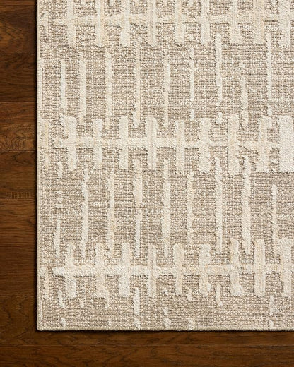 Loloi Amber Lewis Bexley Collection BEX-02 Taupe/Natural 5'-0" x 7'-6" Area Rug Neutral, Textured, Living, Bedroom, Dining, Carpet