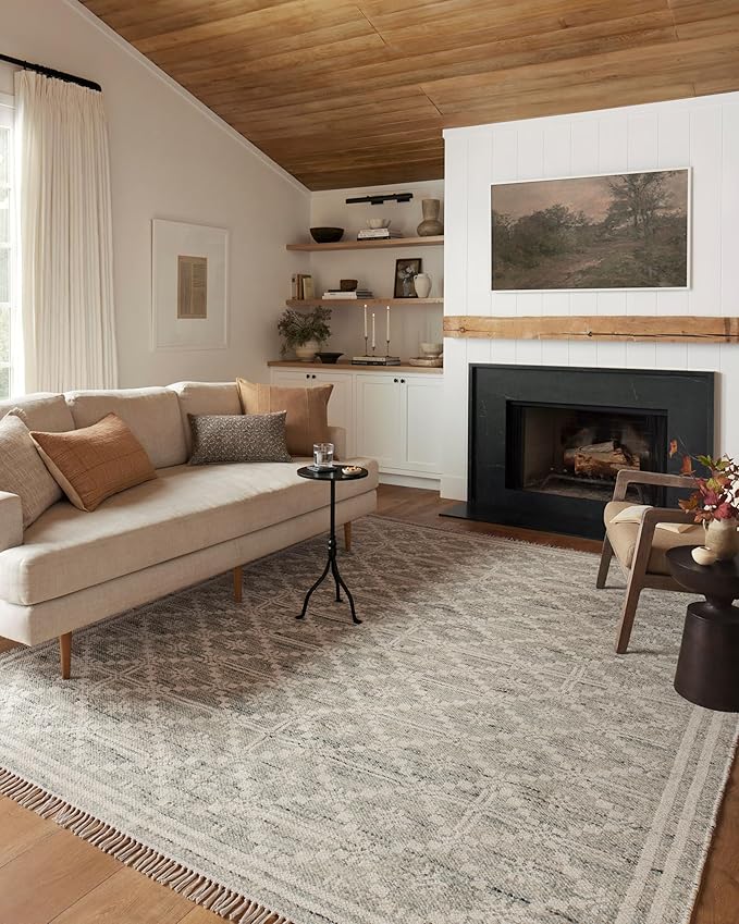 Loloi Angela Rose Rivers Collection RIV-02 Lagoon/Ivory 9'-3" x 13' Reversible Area Rug
