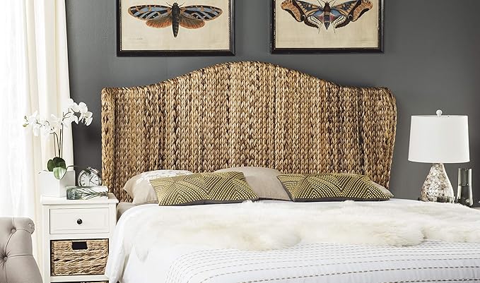 SAFAVIEH Home Collection Nadine Natural Winged Headboard, Twin
