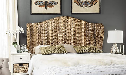 SAFAVIEH Home Collection Nadine Natural Winged Headboard, King
