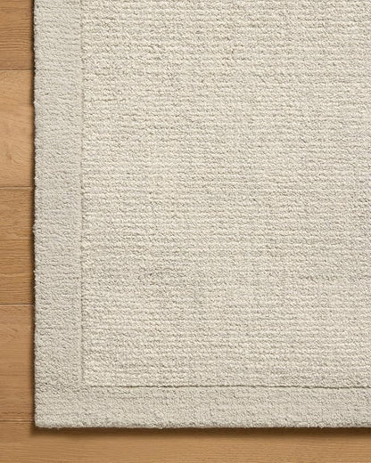 Loloi Magnolia Home by Joanna Gaines Henley Collection HNY-01 Ivory/Silver 2'-6" x 7'-6" Runner Rug