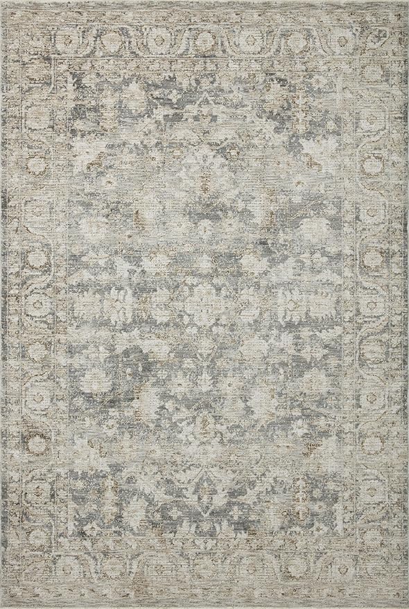 Loloi Amber Lewis Honora Collection HON-02 Slate/Beige 9'-6" x 13' Area Rug