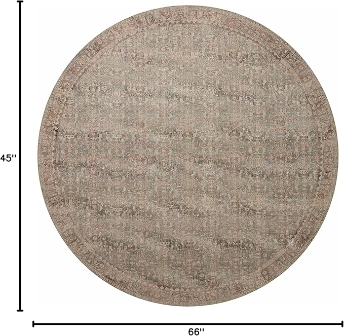 Loloi Angela Rose Aubrey Collection AUB-04 Sage/Bark 3'-9" x 5'-6", .19" Pile Height, Accent Rug