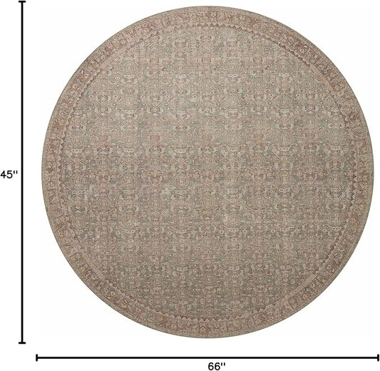 Loloi Angela Rose Aubrey Collection AUB-04 Sage/Bark 3'-9" x 5'-6", .19" Pile Height, Accent Rug