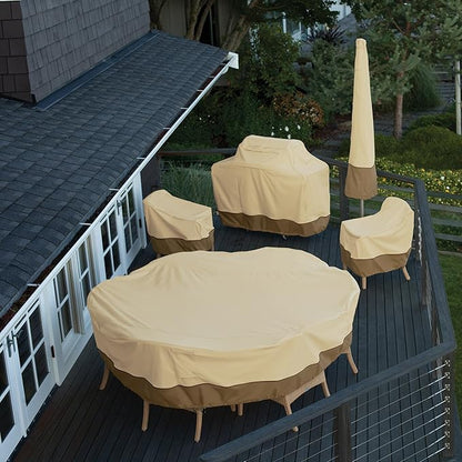 Classic Accessories Veranda Water-Resistant 38 Inch Deep Seated Patio Lounge Chair Cover, 2-Pack, Patio Furniture Covers