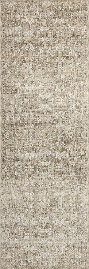 Loloi Amber Lewis Honora Collection HON-04 Bark/Dove 5'-3" x 7'-9" Area Rug