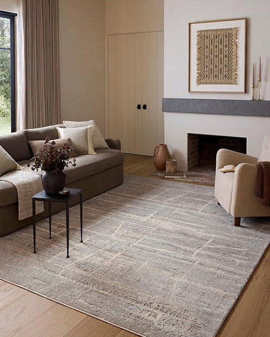 Loloi Amber Lewis Monty Collection MOT-07 Natural/Mist 11'-6" x 15', .50" Pile Height, Area Rug