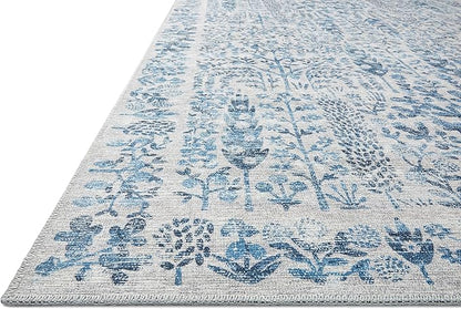 Loloi Rifle Paper Co. Maison Collection MAO-07 Blue 2'-3" x 3'-9", .19" Pile Height, Accent Rug