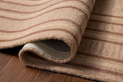 Loloi Chris Loves Julia Alfie Collection ALF-01 Blush/Rose 8'-6" x 11'-6" Area Rug Wool Neutral Living Bedroom Dining Carpet