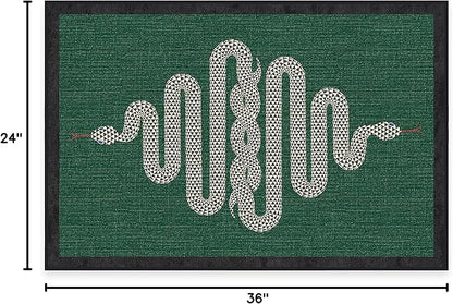 RUGGABLE x Jonathan Adler Machine Washable Modern Area Rug – Venom Emerald 2x3, Stain-Resistant, Non-Slip – Small Rugs for Living Room, Bedroom, Hallway, Entryway & Bathroom–with Cushioned Pad