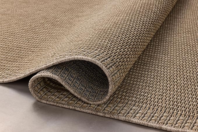 Loloi Chris Loves Julia Providence Collection PRC-02 Natural/Sand 7'-6" x 10', .12" Pile Height, Indoor/Outdoor Area Rug