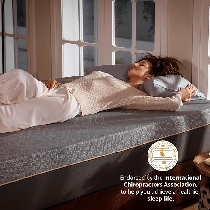 EGOHOME 12 Inch Twin XL Memory Foam Mattress for Back Pain, Cooling Copper Gel Bed in a Box, Foam Made in USA, CertiPUR-US Certified, Therapeutic Medium Firm, Daybed 38x80x12 Black