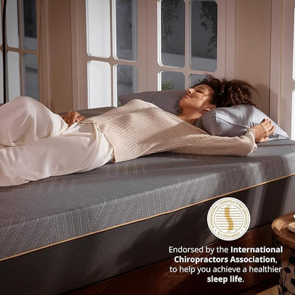 EGOHOME 12 Inch Twin XL Memory Foam Mattress for Back Pain, Cooling Copper Gel Bed in a Box, Foam Made in USA, CertiPUR-US Certified, Therapeutic Medium Firm, Daybed 38x80x12 Black