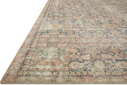 Loloi Angela Rose Aubrey Collection AUB-01 Navy/Multi 2'-6" x 9'-6", .19" Pile Height, Runner Rug