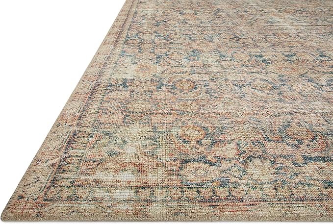 Loloi Angela Rose Aubrey Collection AUB-01 Navy/Multi 2'-0" x 5'-0", .19" Pile Height, Accent Rug