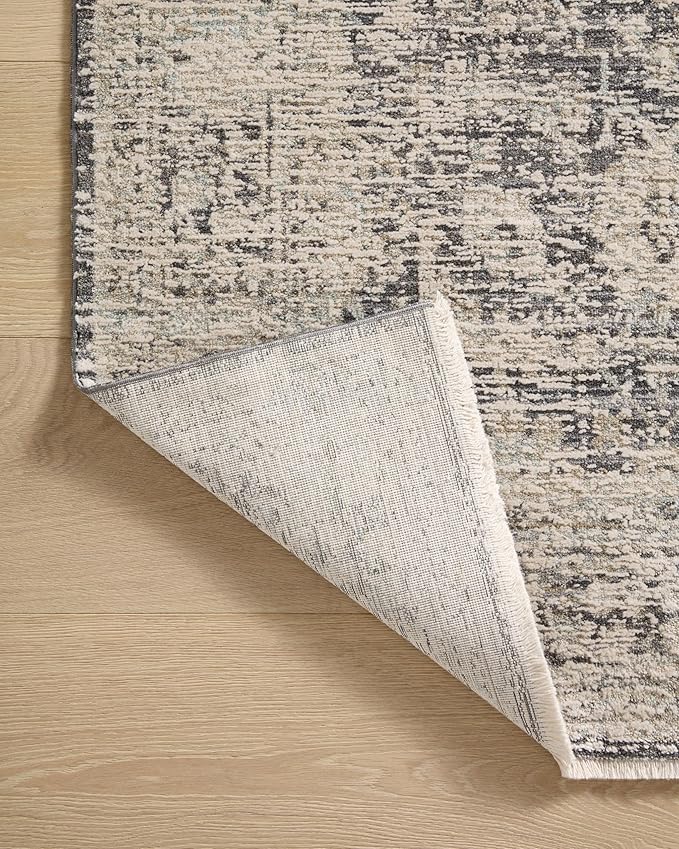 Loloi Amber Lewis Alie Collection ALE-05 Charcoal/Beige 2'-7'' x 10'-0'', .13'' Pile Height, Runner Rug
