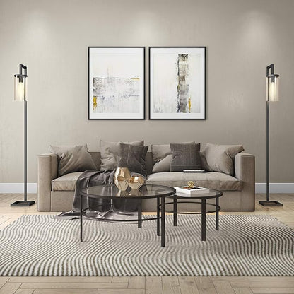 Henn&Hart Round Nested Coffee Table in Blackened Bronze, Coffee Table coffee tables for living room, studio apartment essentials, 36" Wide