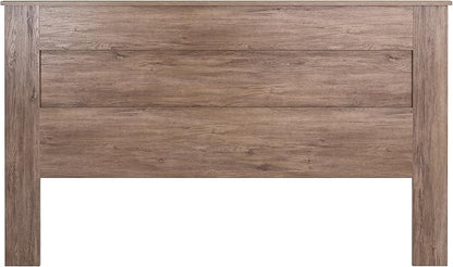 Prepac Stylish Flat Wood Panel Headboard for King Size Beds, Simplistic Wooden King Headboard 2.25" D x 81" W x 48" H, Drifted Gray, DHFK-1301-1