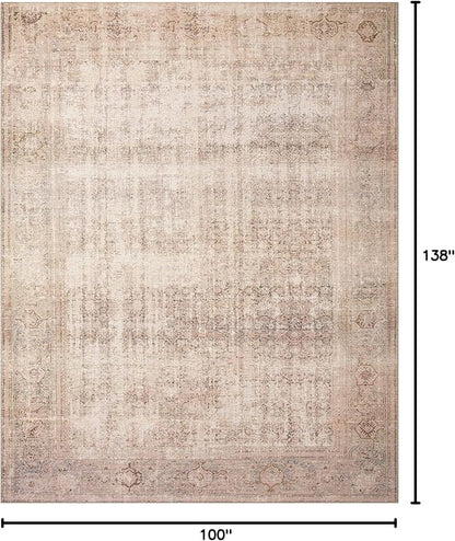 Loloi Amber Lewis Georgie Collection GER-02 Ocean/Sand 8'-4" x 11'-6", .19" Pile Height, Area Rug