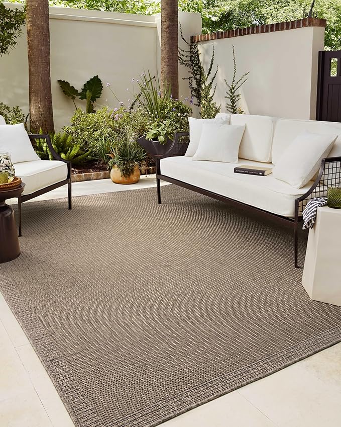 Loloi Chris Loves Julia Providence Collection PRC-02 Natural/Sand 6'-3" x 9'-2", .12" Pile Height, Indoor/Outdoor Area Rug