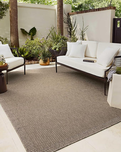 Loloi Chris Loves Julia Providence Collection PRC-02 Natural/Sand 6'-3" x 9'-2", .12" Pile Height, Indoor/Outdoor Area Rug