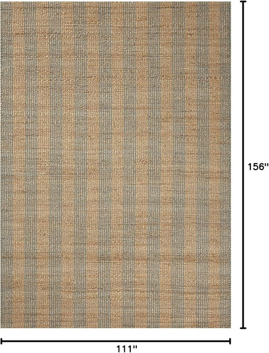 Loloi Chris Loves Julia Judy Collection JUD-04 Natural/Sky 9'-3" x 13' Area Rug