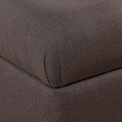 Homepop Home Decor | Tufted Ainsley Button Storage Ottoman Bench with Hinged Lid | Ottoman Bench with Storage for Living Room & Bedroom, Charcoal Gray 18x40x18 inches