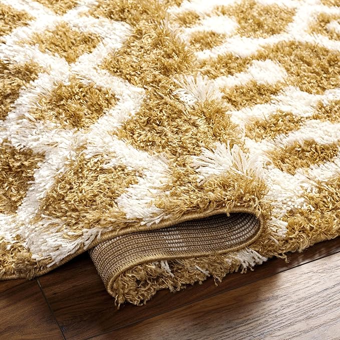 Livabliss Hapsburg Moroccan Shag Area Rug,9'3" x 12',Camel