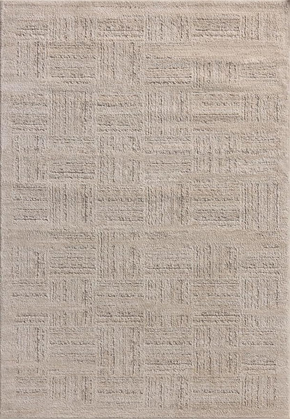 Loloi Amber Lewis Monty Collection MOT-01 Ivory/Taupe 2'-7" x 8'-0", .50" Pile Height, Runner Rug