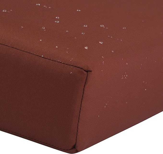 Classic Accessories Ravenna Water-Resistant 42 x 18 x 3 Inch Outdoor Bench/Settee Cushion, Patio Furniture Swing Cushion, Spice, Patio Loveseat Cushion
