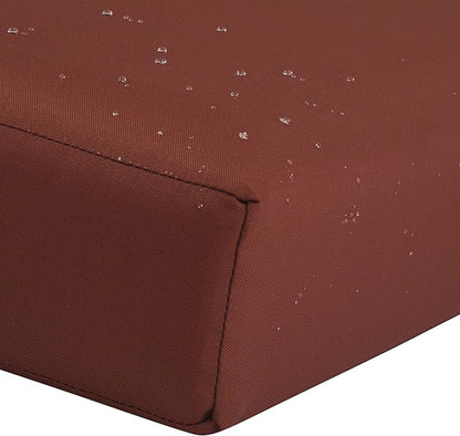 Classic Accessories Ravenna Water-Resistant 42 x 18 x 3 Inch Outdoor Bench/Settee Cushion, Patio Furniture Swing Cushion, Spice, Patio Loveseat Cushion