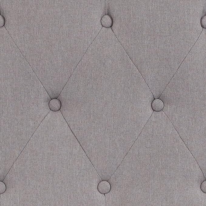 BizChair Arched Button Tufted King Size Headboard in Light Gray Fabric