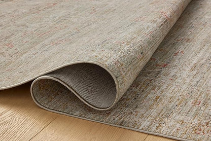 Loloi Chris Loves Julia Ida Collection IDA-05 Spa/Sunrise 3'-6" x 5'-6", .19" Pile Height, Accent Rug