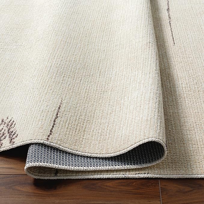 Livabliss x Becki Owens Rivi Moroccan Area Rug , 7'10" x 10', Cream/Charcoal
