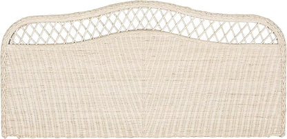 Safavieh Home Collection Sephina White Washed Rattan Headboard (Full)