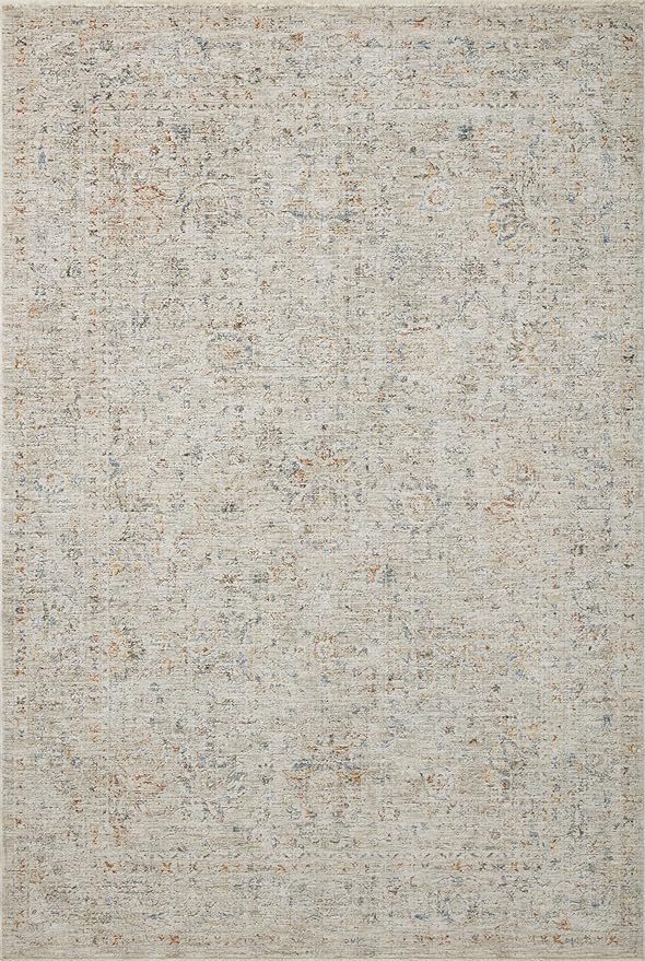 Loloi Amber Lewis Honora Collection HON-05 Bone/Multi 3'-9" x 5'-9" Accent Rug